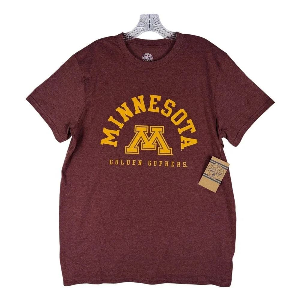 NWT Rivalry Threads Minnesota Golden Gophers Burgundy T-Shirt Men's Size 2XL